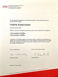 Attestation SGfB